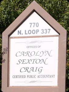 Office sign